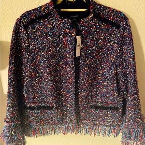 ANN TAYLOR Fiesta Tweed Jacket - NWT L